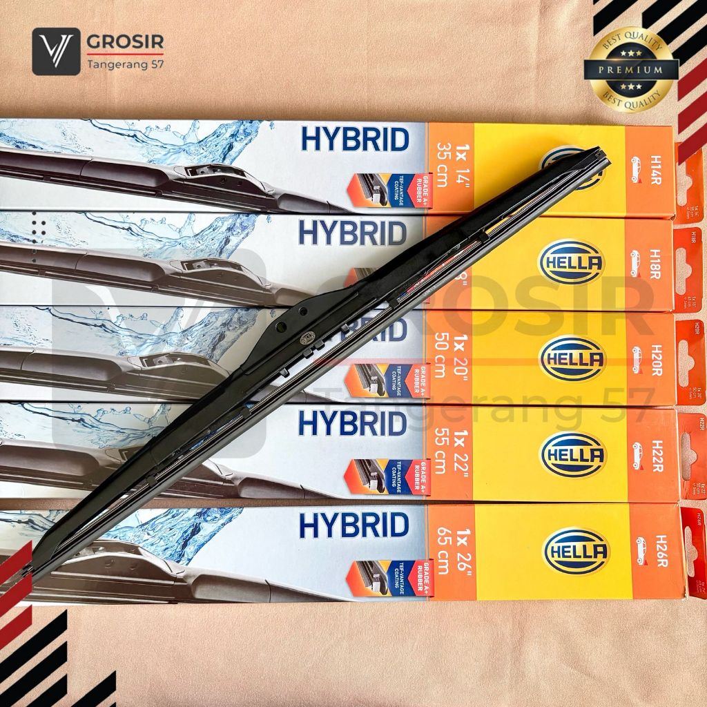 Wiper Kijang Super Rover Kotak KF40 KF50 KF52 Gen3 1986-1996 HELLA Hybrid AC1616 Pembersih Sapu Kaca
