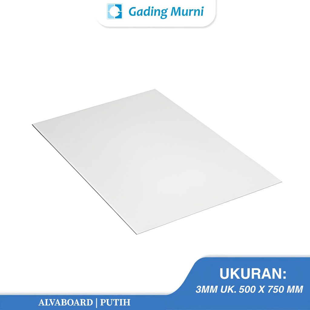 ALVABOARD 3MM UK. 500 X 750 MM (PUTIH)