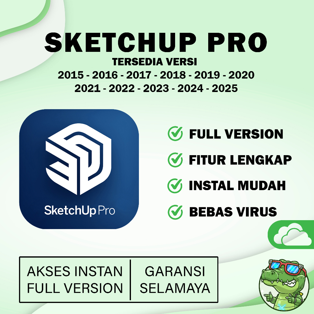 Sketchup Pro 2026 + Vray + Enscape Full Version Original Lifetime + Panduan Instalasi SOFTWARE DATAB