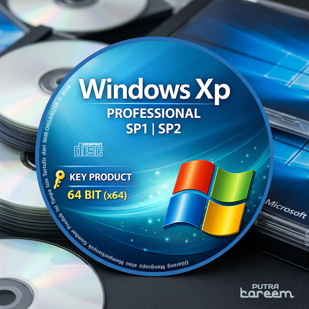 CD Windows XP Pro RTM SP1-SP3 64-Bit Original