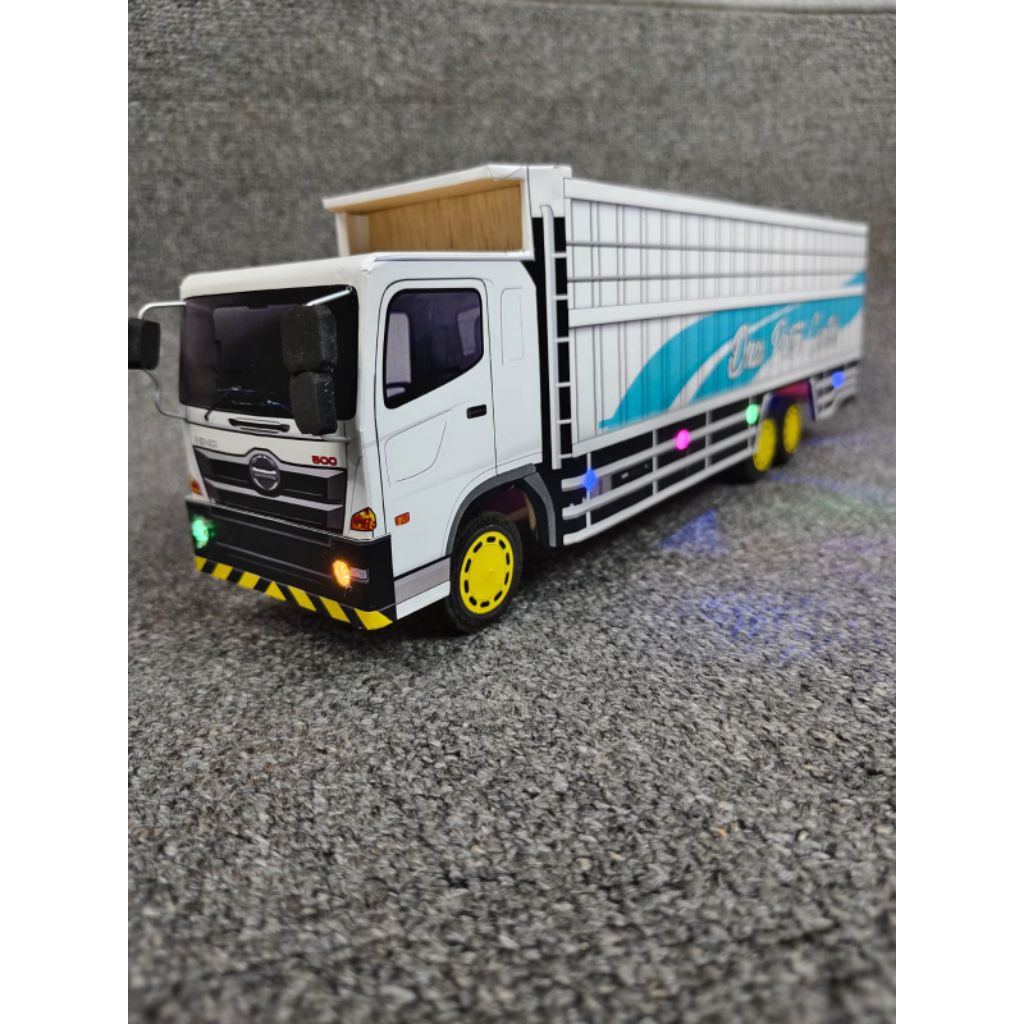 mainan anak  miniatur truk tronton#hino 500#