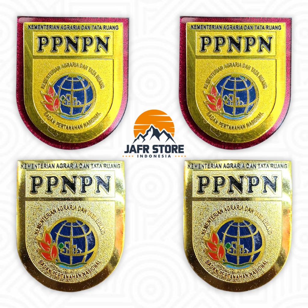 Pin Kementerian PPNPN ATR BPN Magnet Premium Lapis Akrilik