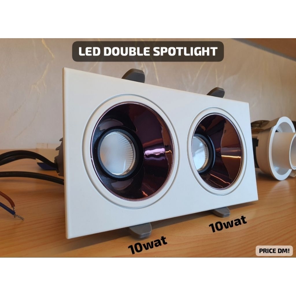 Double Spotlight 2*10watt 4000k