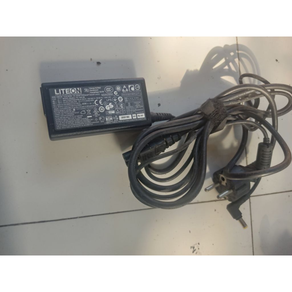 adapter laptop lite On model PA-1650-86