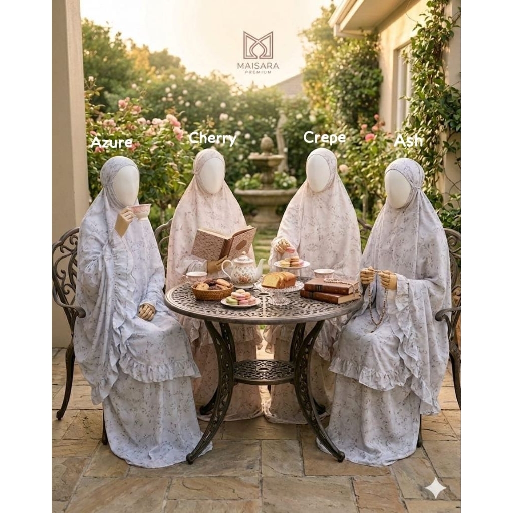 Mukena Noura Magnolia Maisara Premium | Mukena Noura Magnolia by Maisara Premium Original
