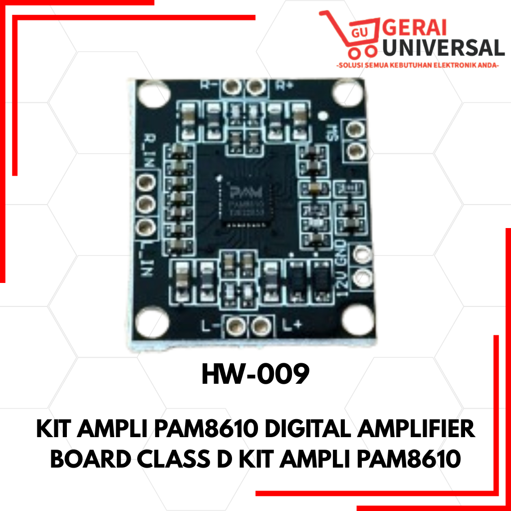 Kit Ampli PAM8610 Digital Amplifier Board Class D HW-009 PAM 8610