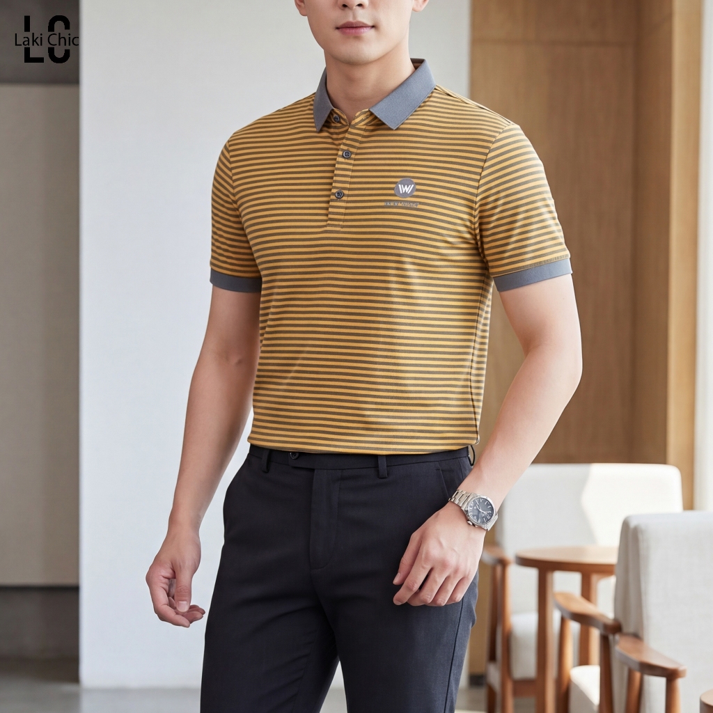 Kaos Kerah Pria Liso Wear Salur Engineering - Nyaman, Mudah Menyerap Keringat, Desain Modern
