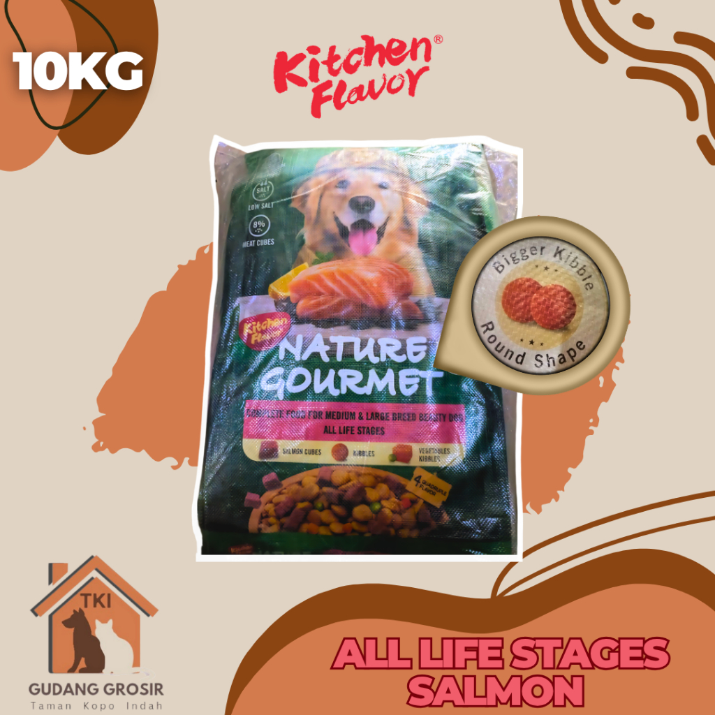 Nature Gourmet Salmon BEAUTY 10kg Makanan Anjing Kering KF 10 kg