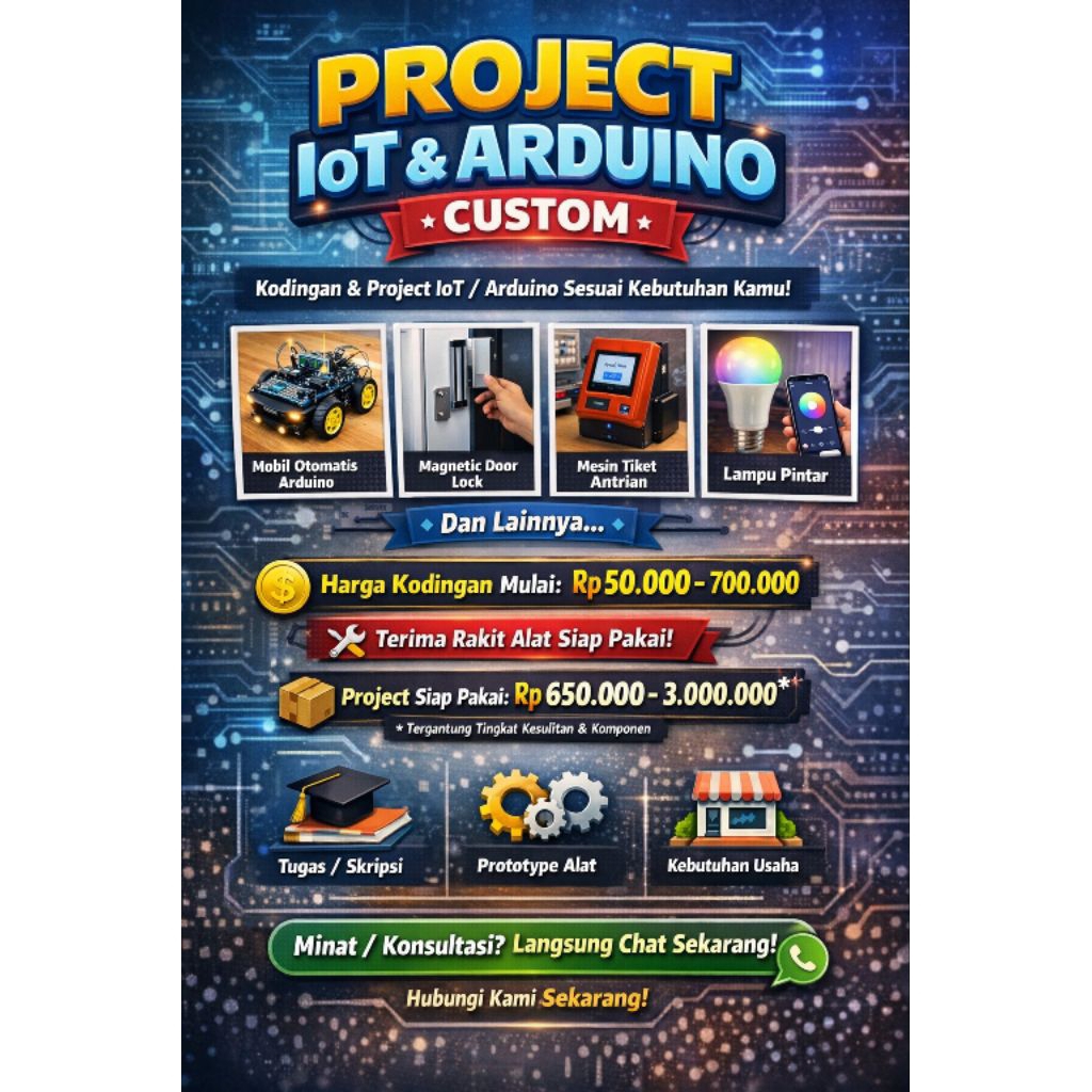 arduino Project/, projek arduino, jasa koding, jasa rakit arduino