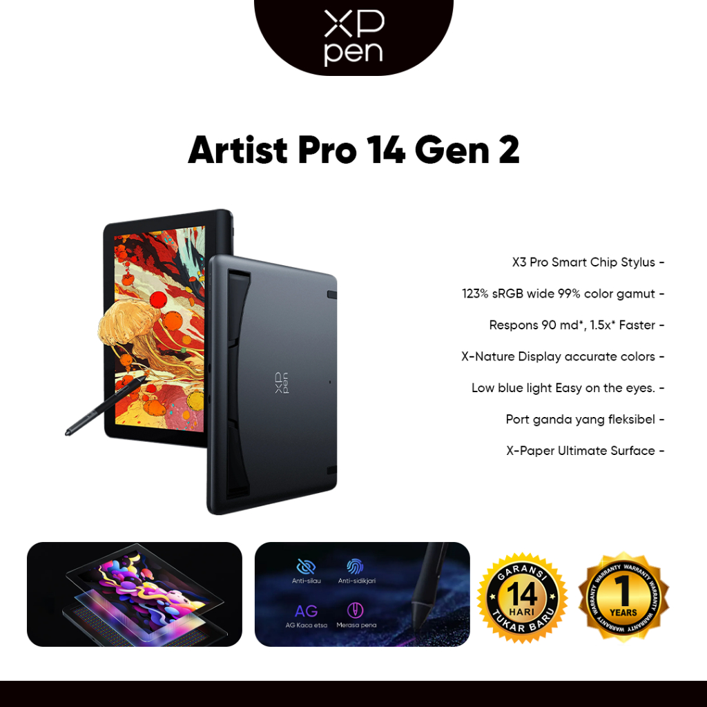 XPPen Artist Pro 14 (Gen 2) 16K Drawing Tablet