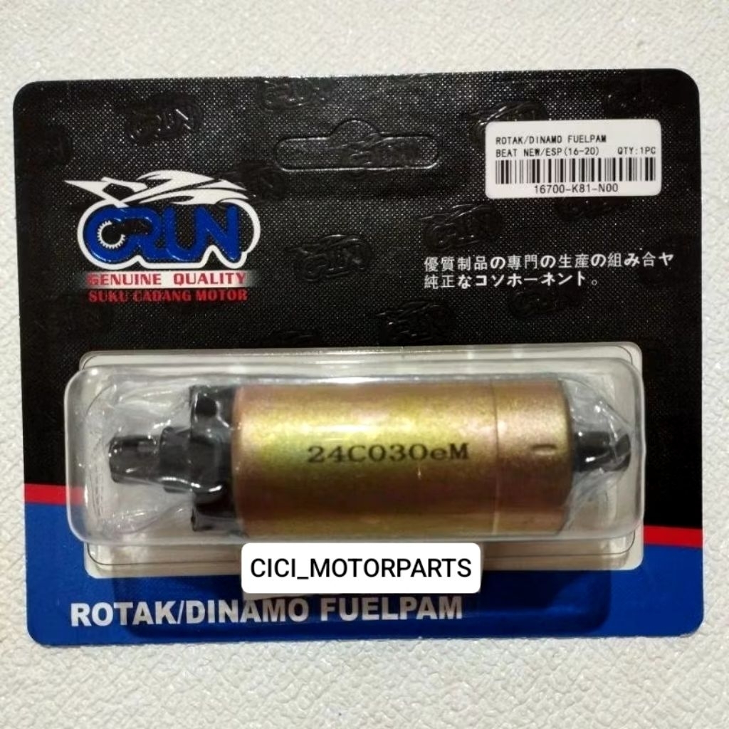 CRUN ROTAX FUEL PUMP BEAT NEW ESP K81 /K25 /K44 2016-2020 /BEAT POP FI LED ECO /SCOOPY ESP FI DONAT 