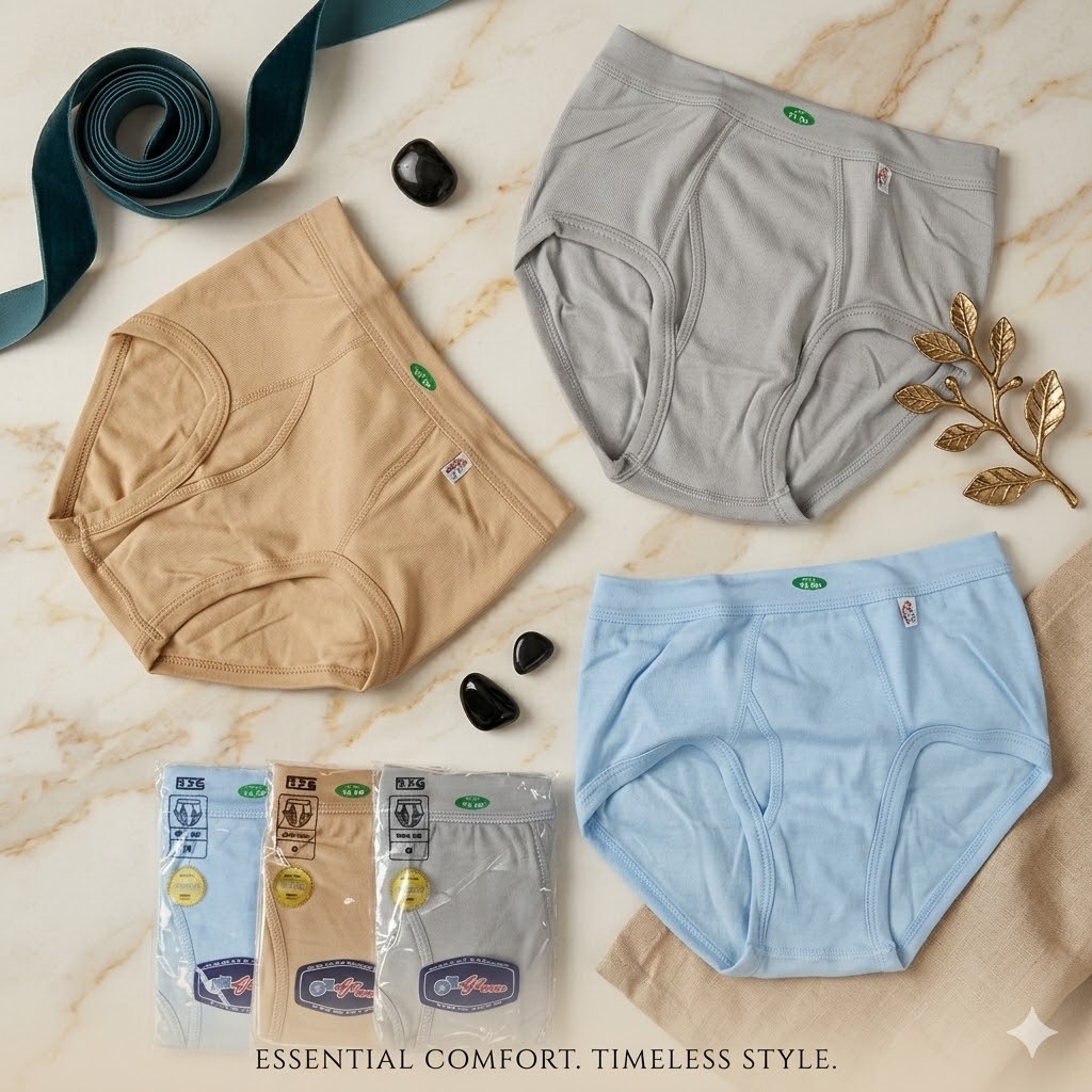 ( 3 Pcs ) Celana Dalam Brief Pria GT Man 704 Ukuran M,L,XL | GTMan Celana Dalam 704B | Celana Dalam 