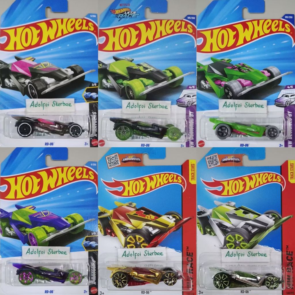 hotwheels hot wheels RD-06 RD 06 RD06 hw race track stars chrome silver gold emas hw designed by let