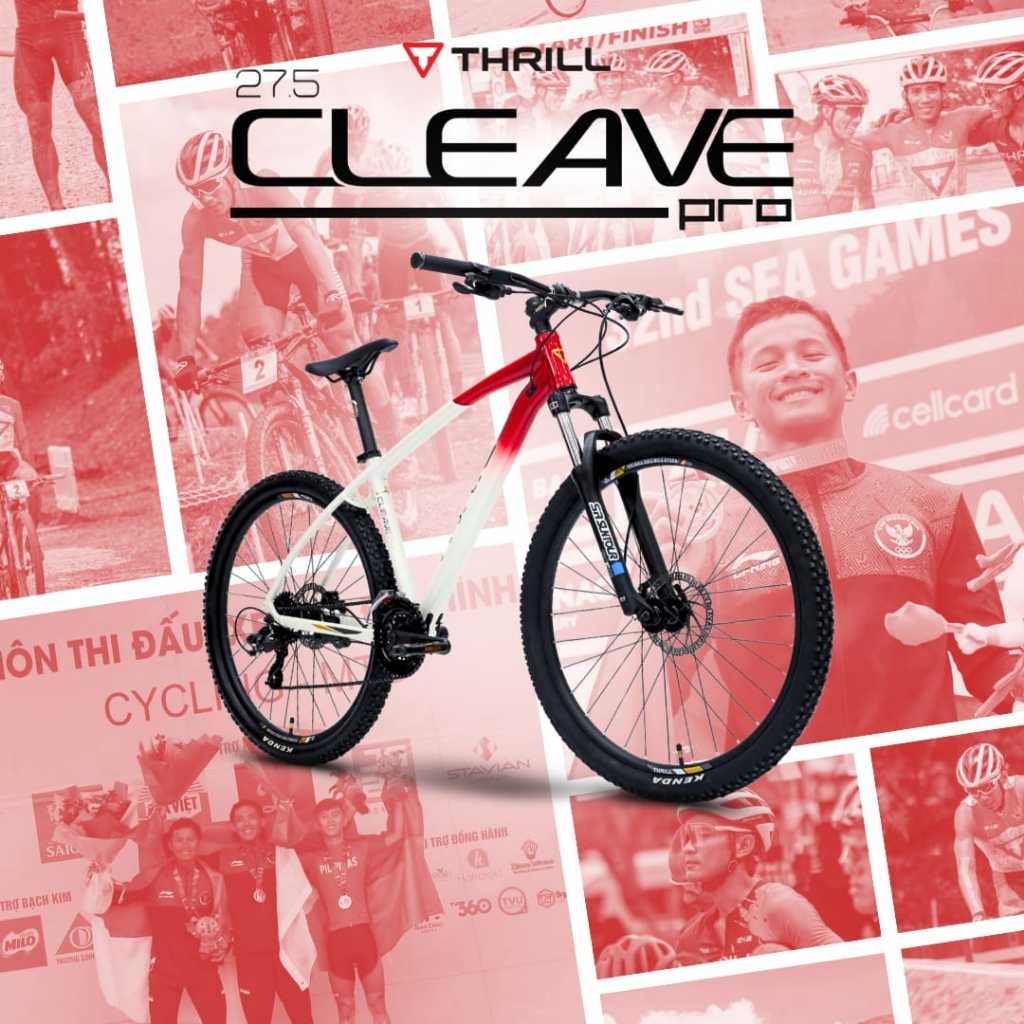 SEPEDA GUNUNG THRILL CLEAVE PRO RED WHITE