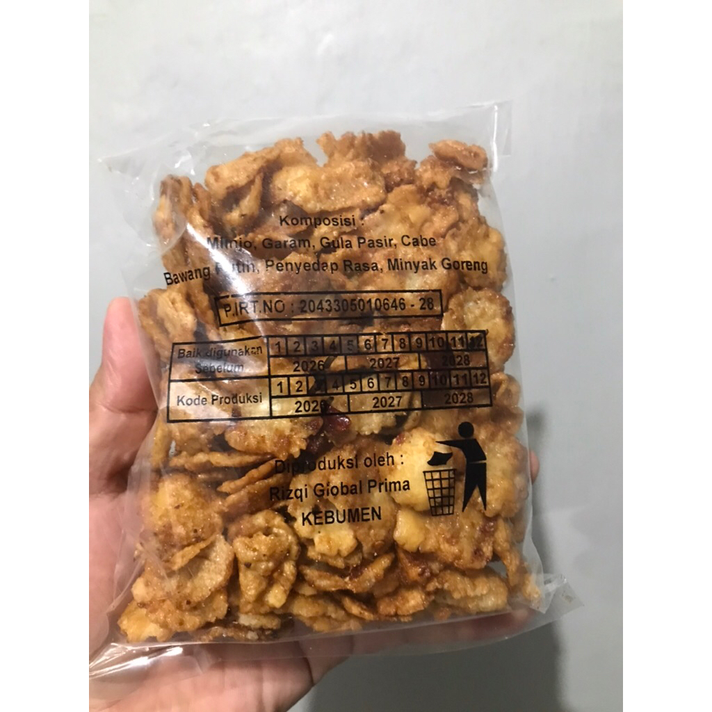 emping melinjo pedas manis asli kebumen
