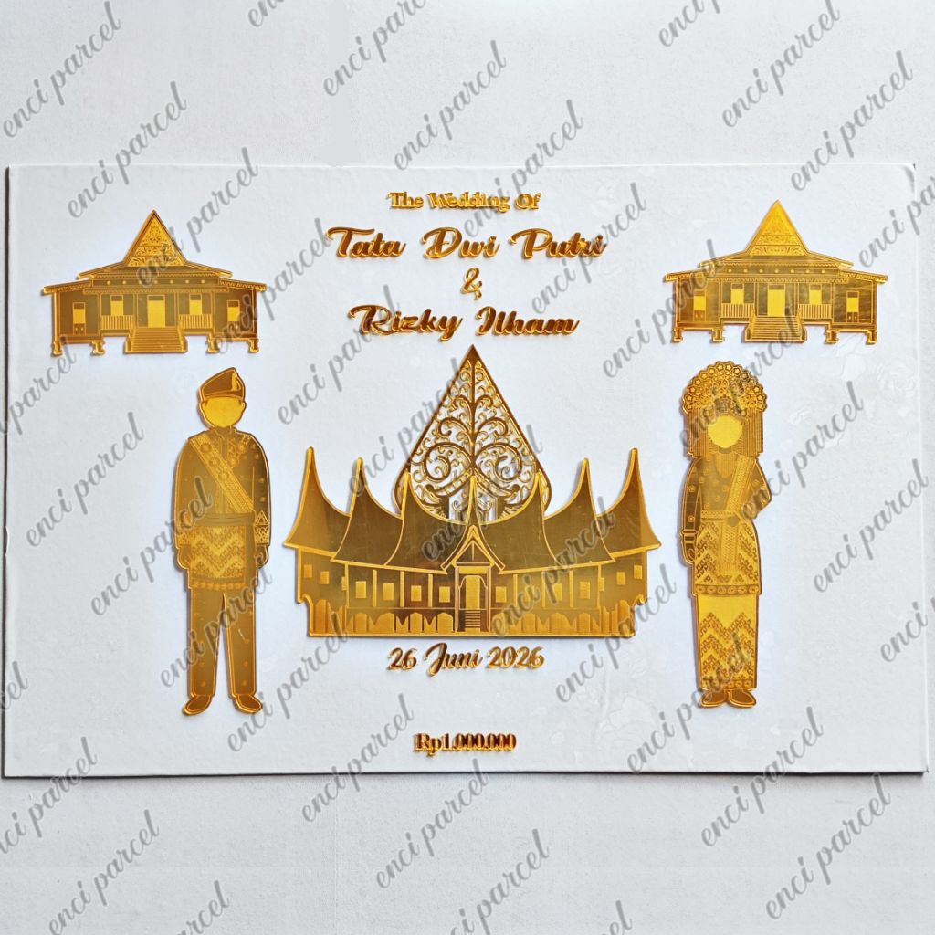 kode 339 acc set dekorasi rumah adat gadang pengantin tanpa wajah melayu riau gunungan bismillah the