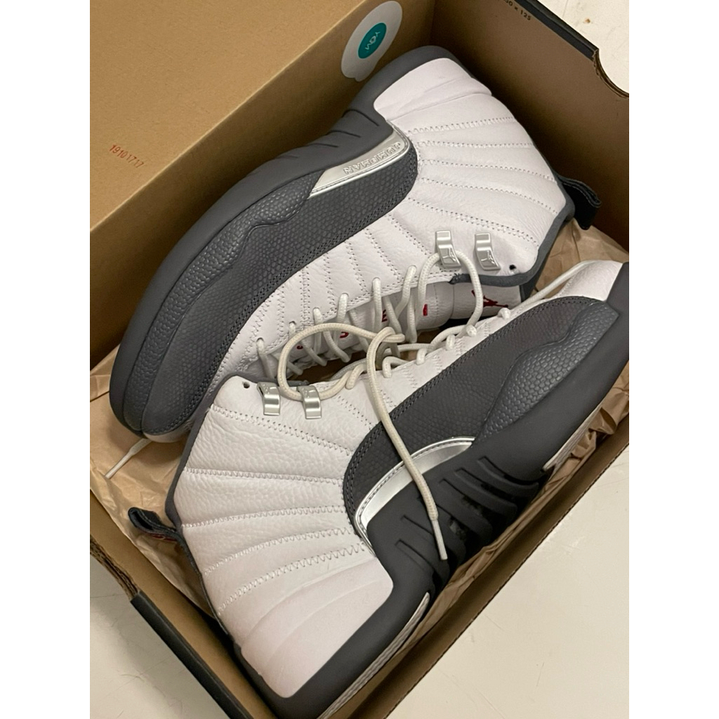 Nike Air Jordan 12 Retro White Dark Grey