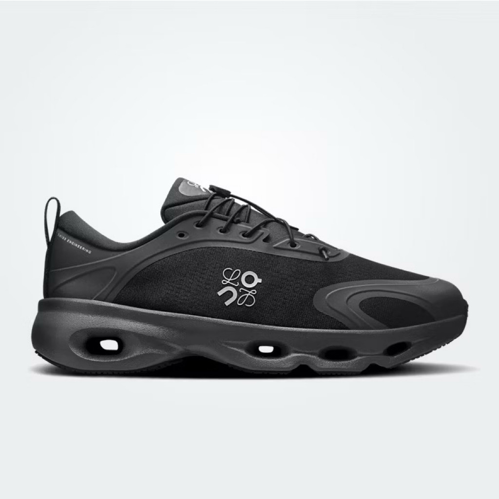 SEPATU RUNNING ON CLOUDSOLO FULL BLACK ORIGINAL SHOES