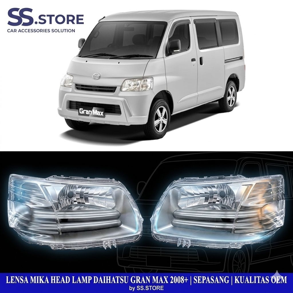 MIKA HEADLAMP LAMPU DEPAN HEAD LAMP GRAND MAX GRAN GRANDMAX MINI BUS PICK UP RH/LH