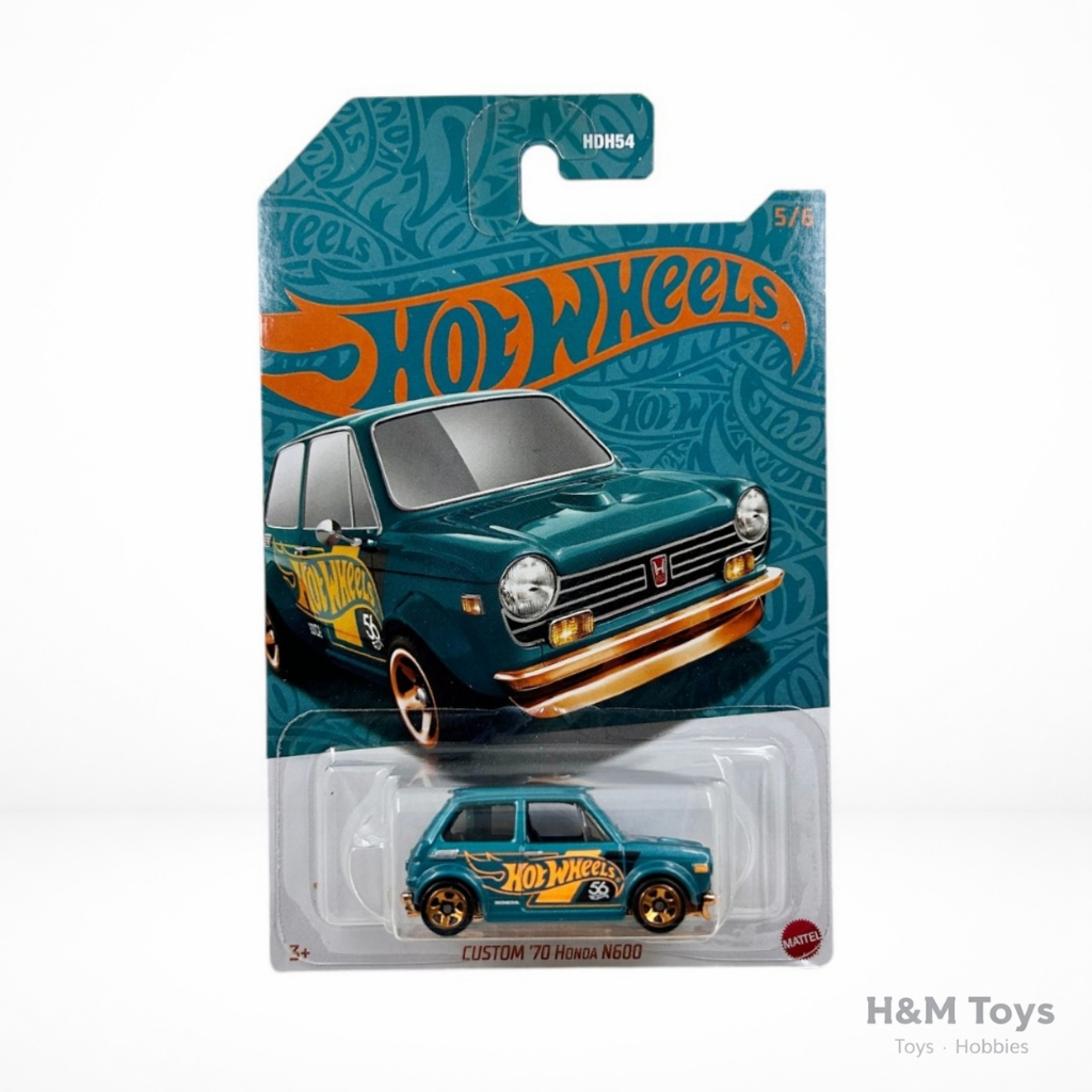 Hot Wheels Pearl & Chrome Custom 70 Honda N600 Biru - Diecast Hot Wheels Honda N600