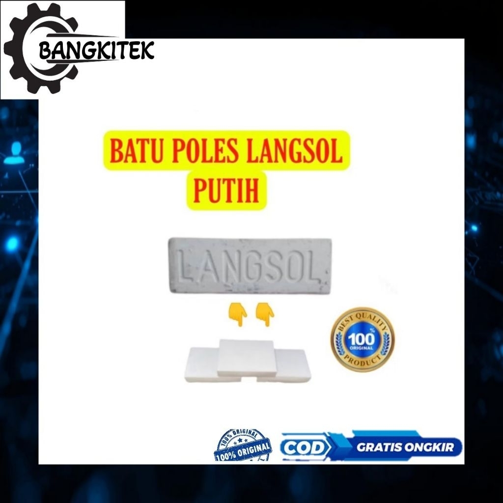 Langsol Putih/Batu Poles Langsol Putih Original Germany/Batu Pengkilap Alumunium Langsol