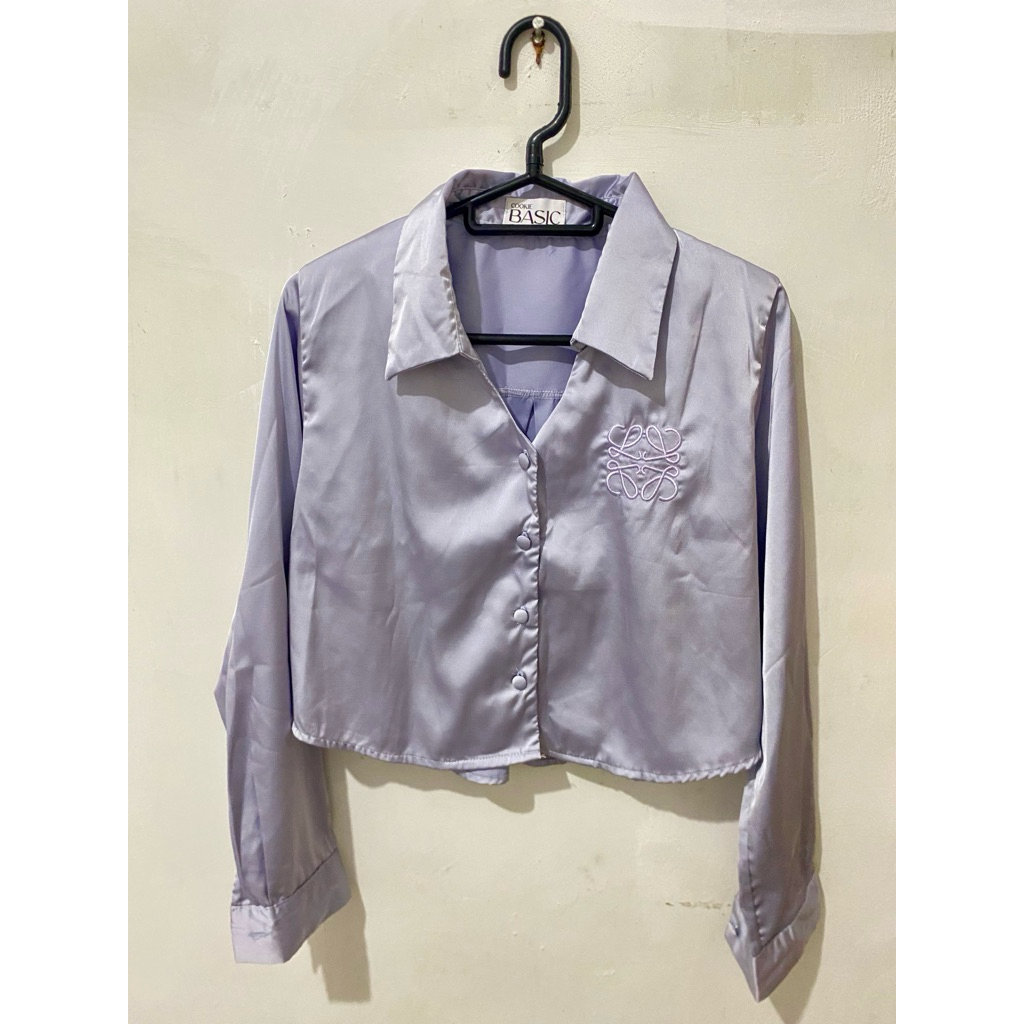 preloved kemeja ungu