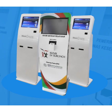 Mesin KIOSK + Free Aplikasi Antrian Online