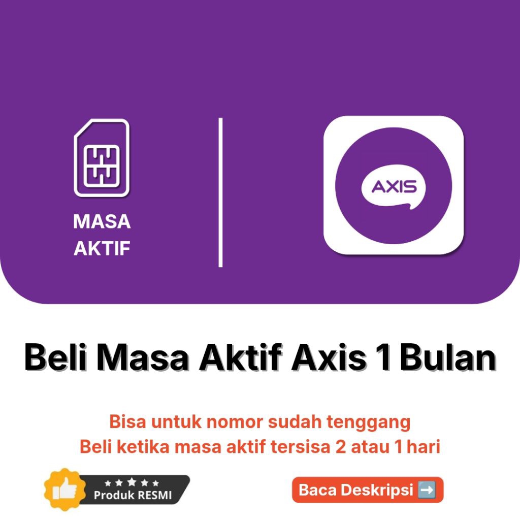 Perpanjang Masa Aktif Axis + 30 Hari
