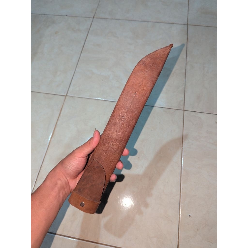 Sarung Pisau Garbu HERDER (34 cm) Bahan Kulit | Cocok untuk Pasangan Pisau 38 & 45 cm