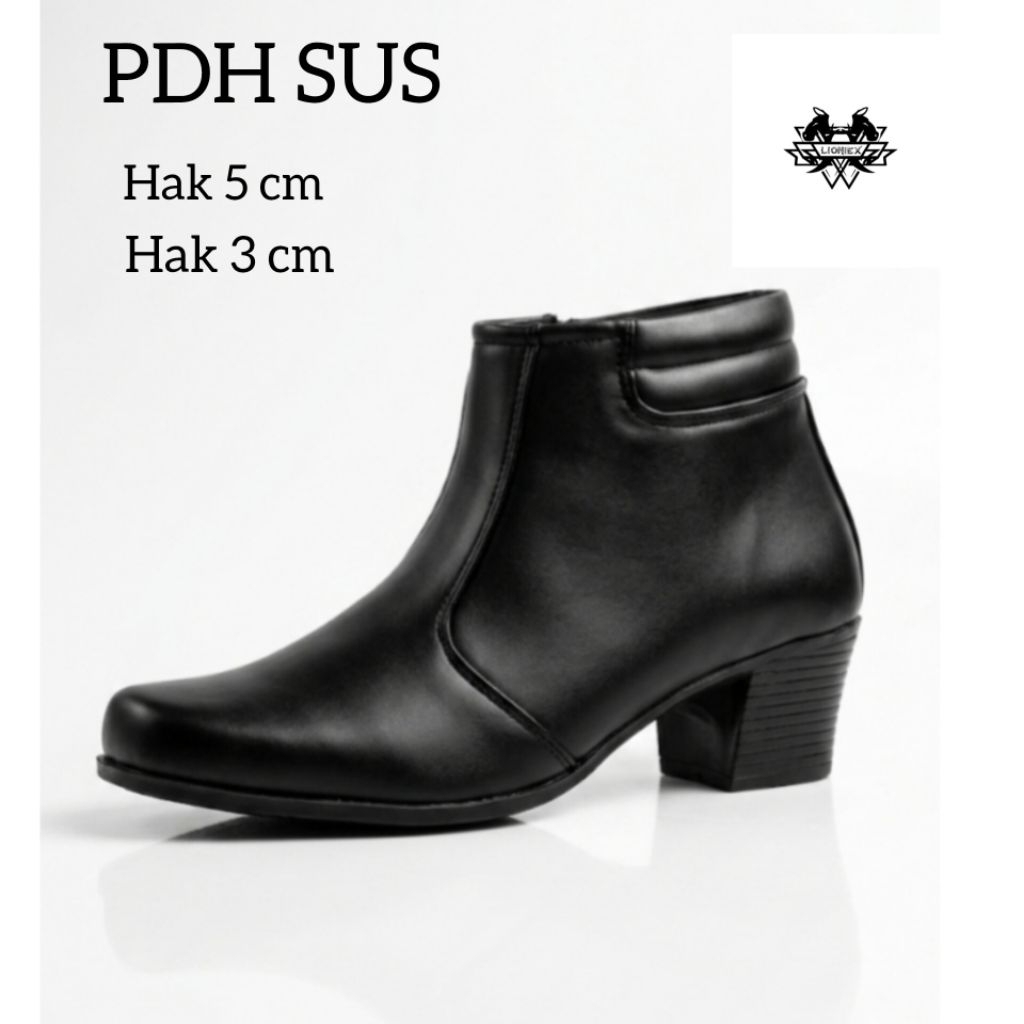 Sepatu Pdh sus.Polwan Security Boots Sepatu wanita Sepatu Kowal Sepatu PNS