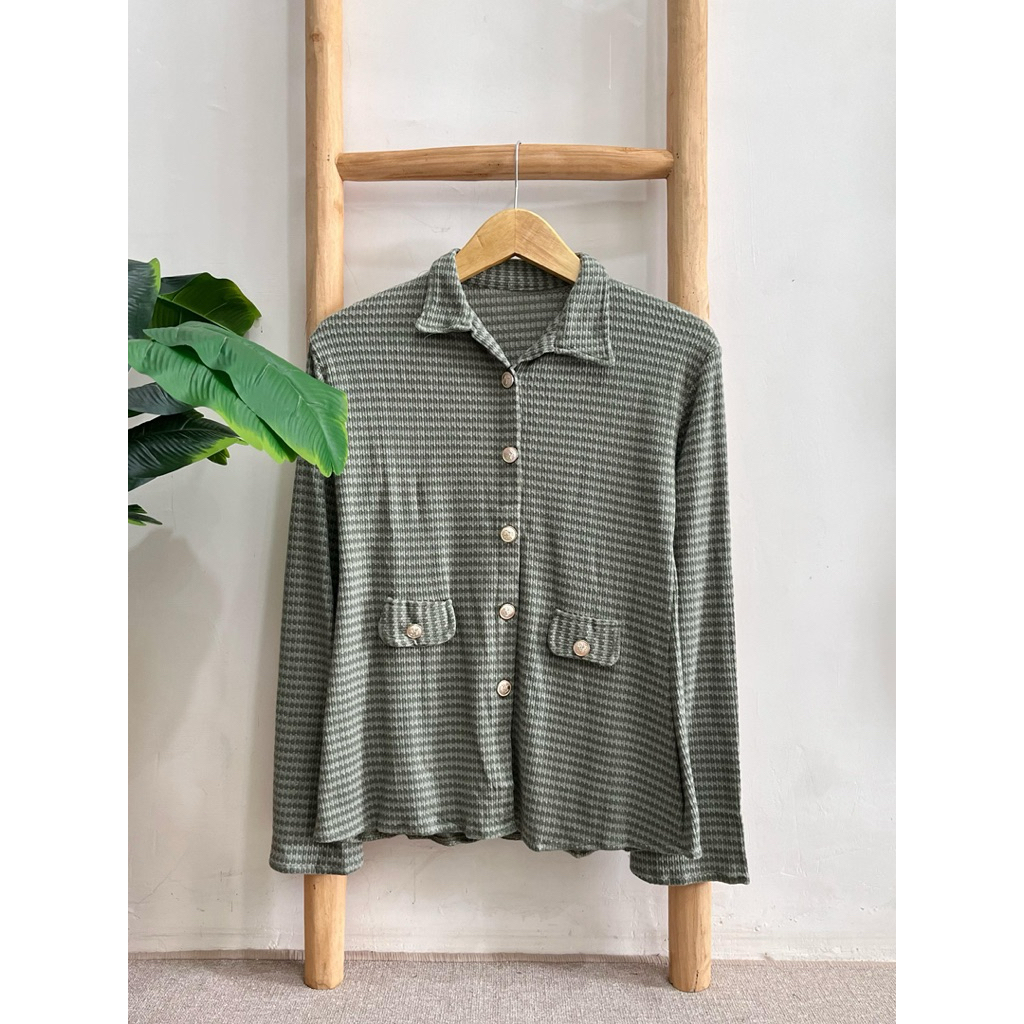BLOUSE TOP AVOCADO 3269 BLOUSE HIJAU KEMEJA HIJAU ARMY