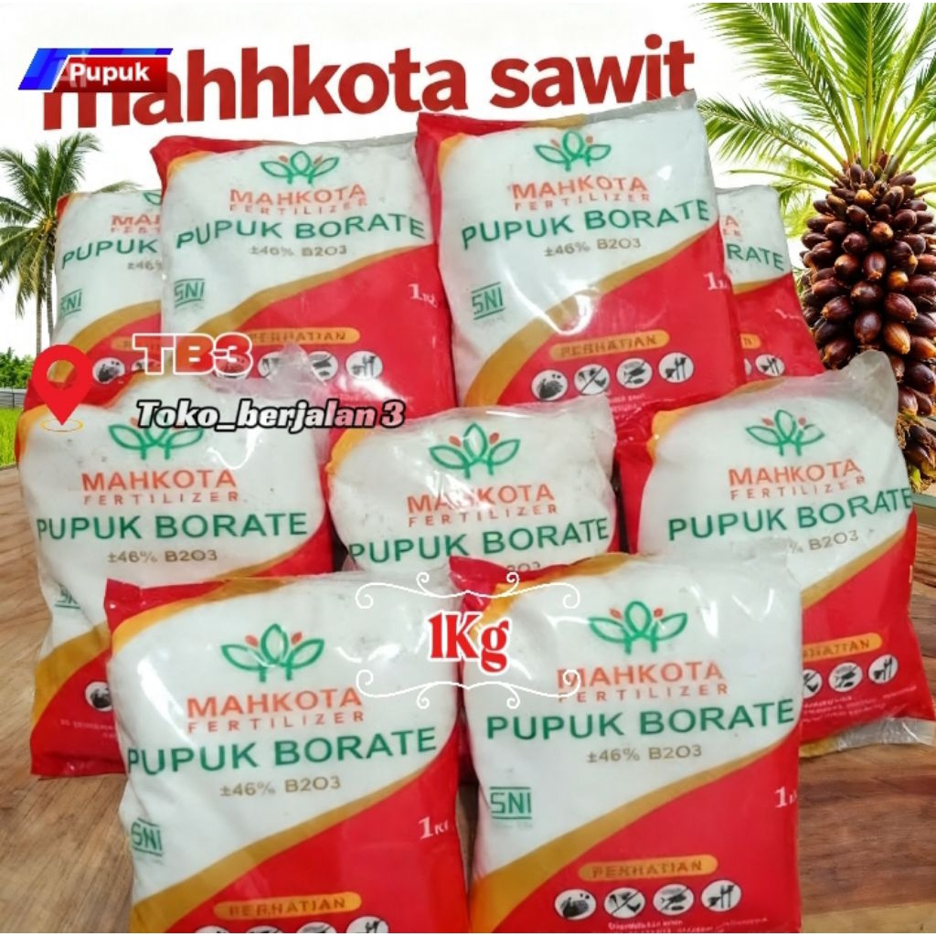 Pupuk Borate 1Kg MAHKOTA Fertilizer SNI
