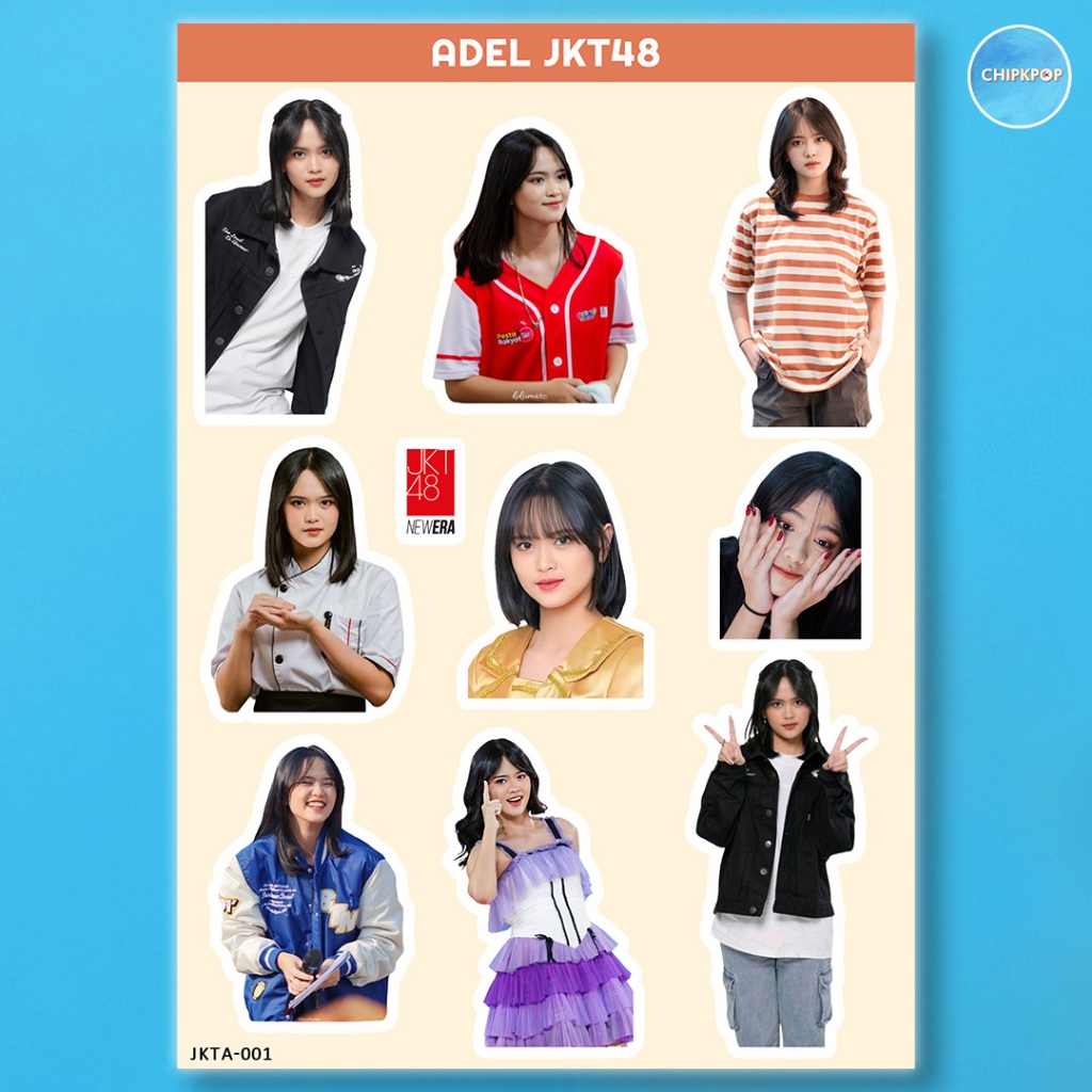 ADEL STIKER JKT 48 I STIKER JKT 48 I JKT 48 NEW ERA I STIKER ADEL JKT48 I STIKER HOLOGRAM JKT48
