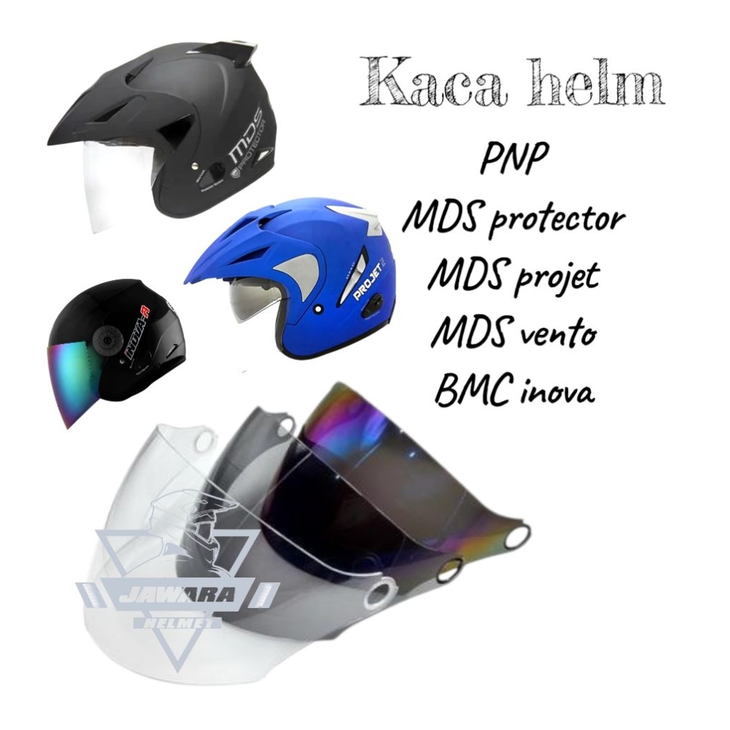 Kaca Helm Visor MDS PROJET 2 MDS PROTECTOR Bmc Inova R