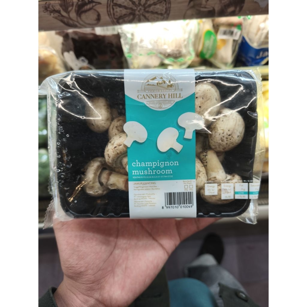 jamur Champaignon fresh jamur kancing Champaignon mushroom -+200 gram