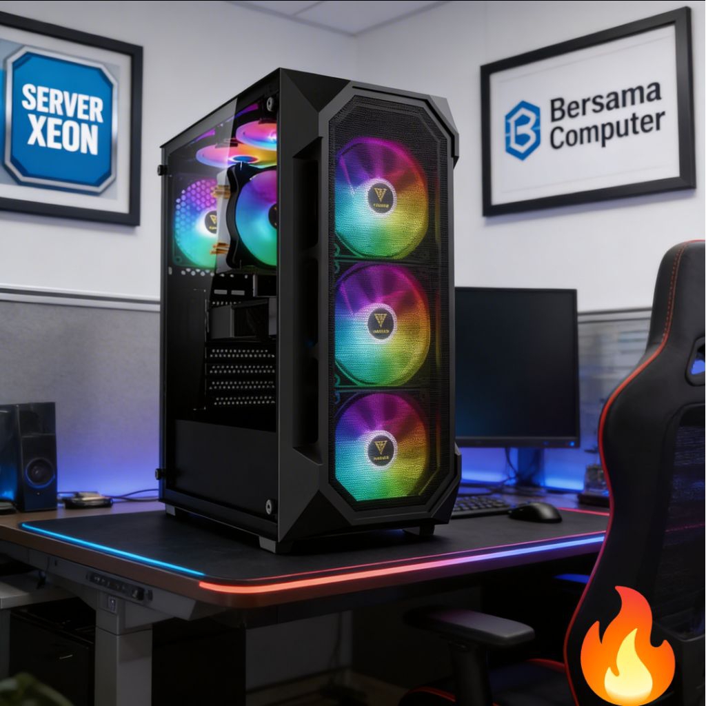 Pc SERVER XEON E5(12 core/24 cpus/ Ram 64 GB SSD 1Tera All New + SERVER UNBK SERVER PULSA SERVER KAN