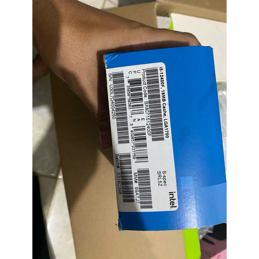 Intel Core i5 12400f box second