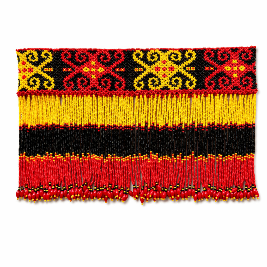 Baju Adat Dayak Ikat Pinggang Manik Manik Aksesoris Adat Dayak Oleh Oleh Kalimantan