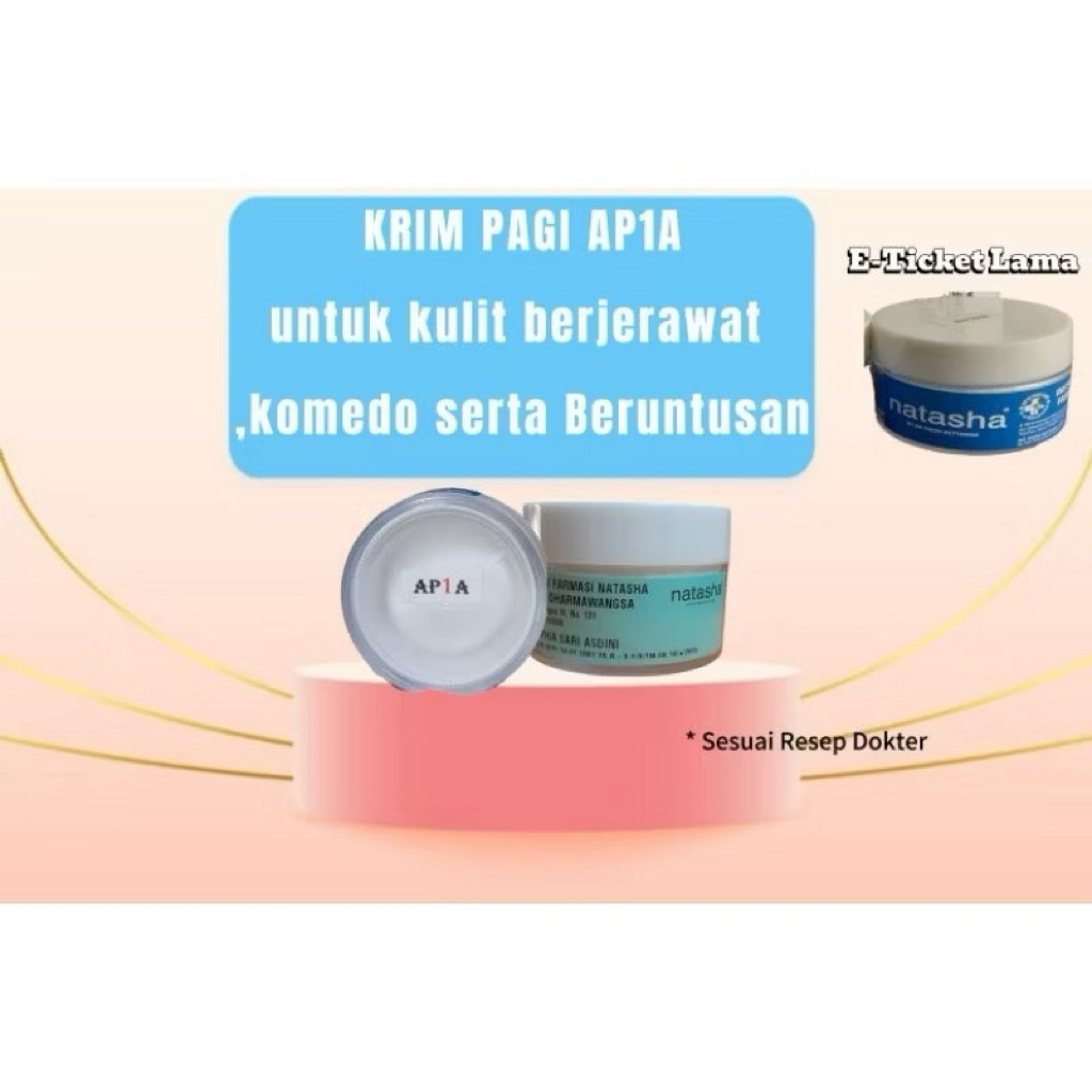 AP1A Day Cream e-tiket Jerawat Natasha Skincare