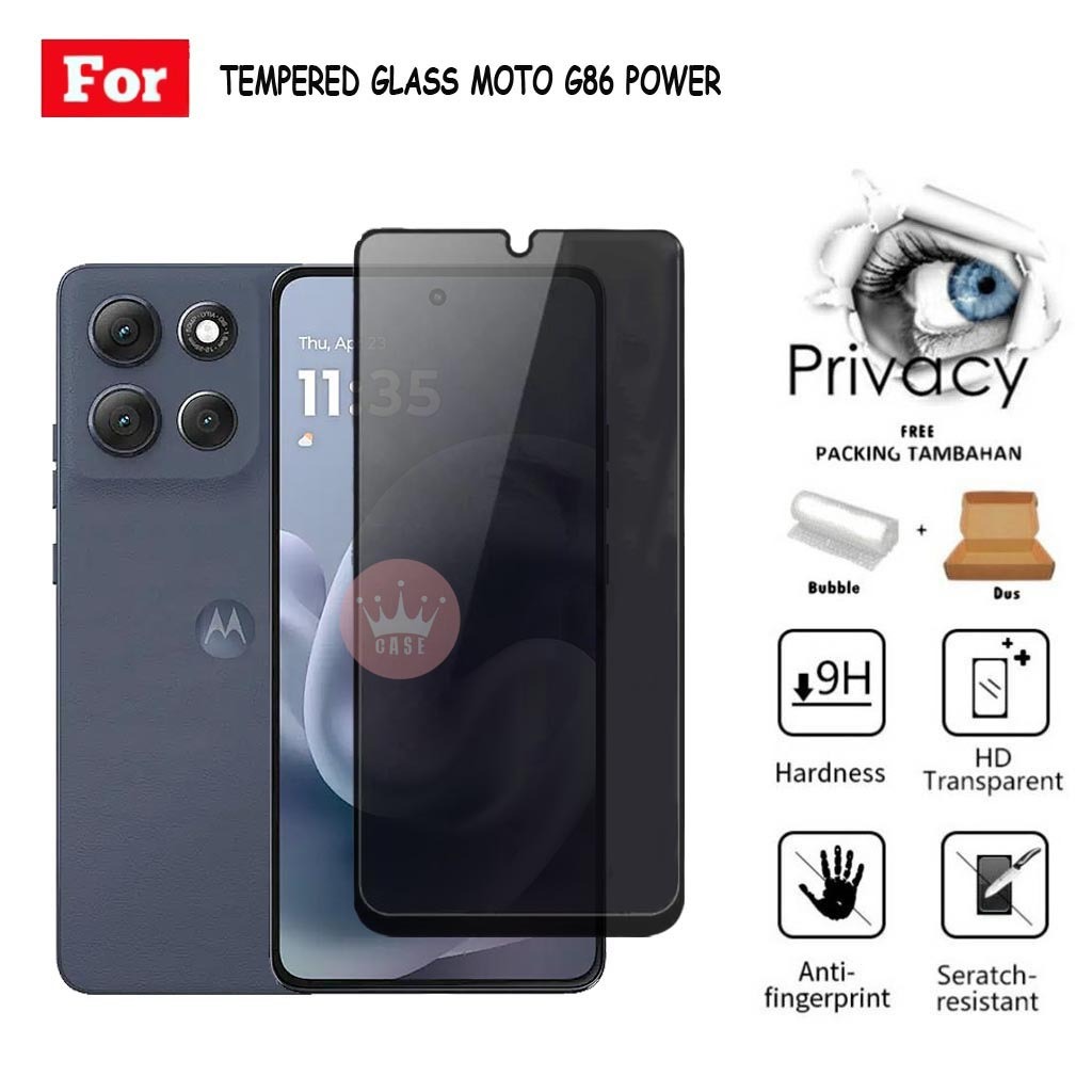 Tempered Glass SPY MOTO G86 POWER - Pelindung Layar Handphone MOTO G86 POWER