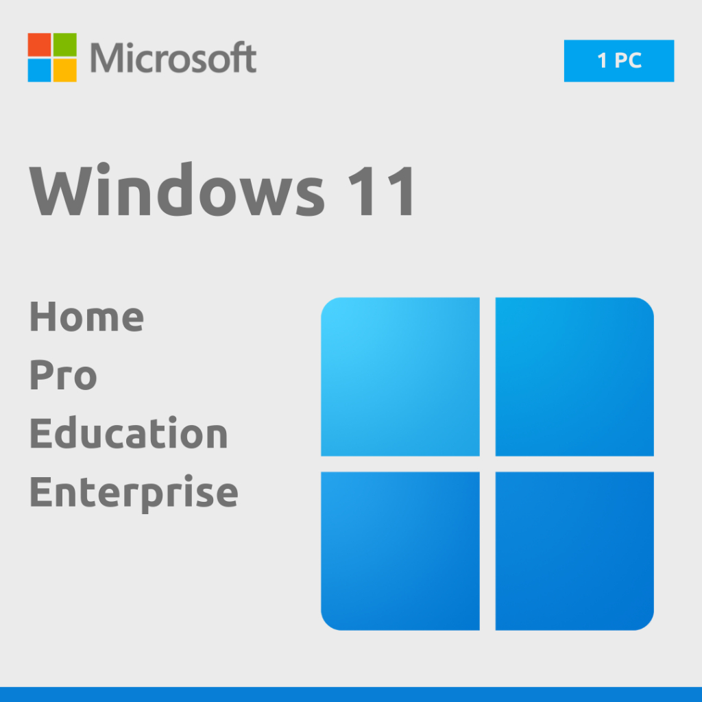 Aktivasi Windows 11 Home | Pro | Education | Enterprise - Original Lifetime License Key