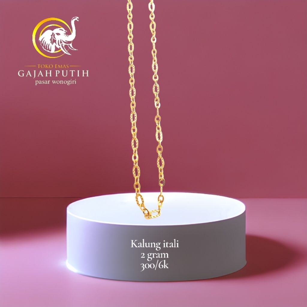 Kalung emas itali 2 gram