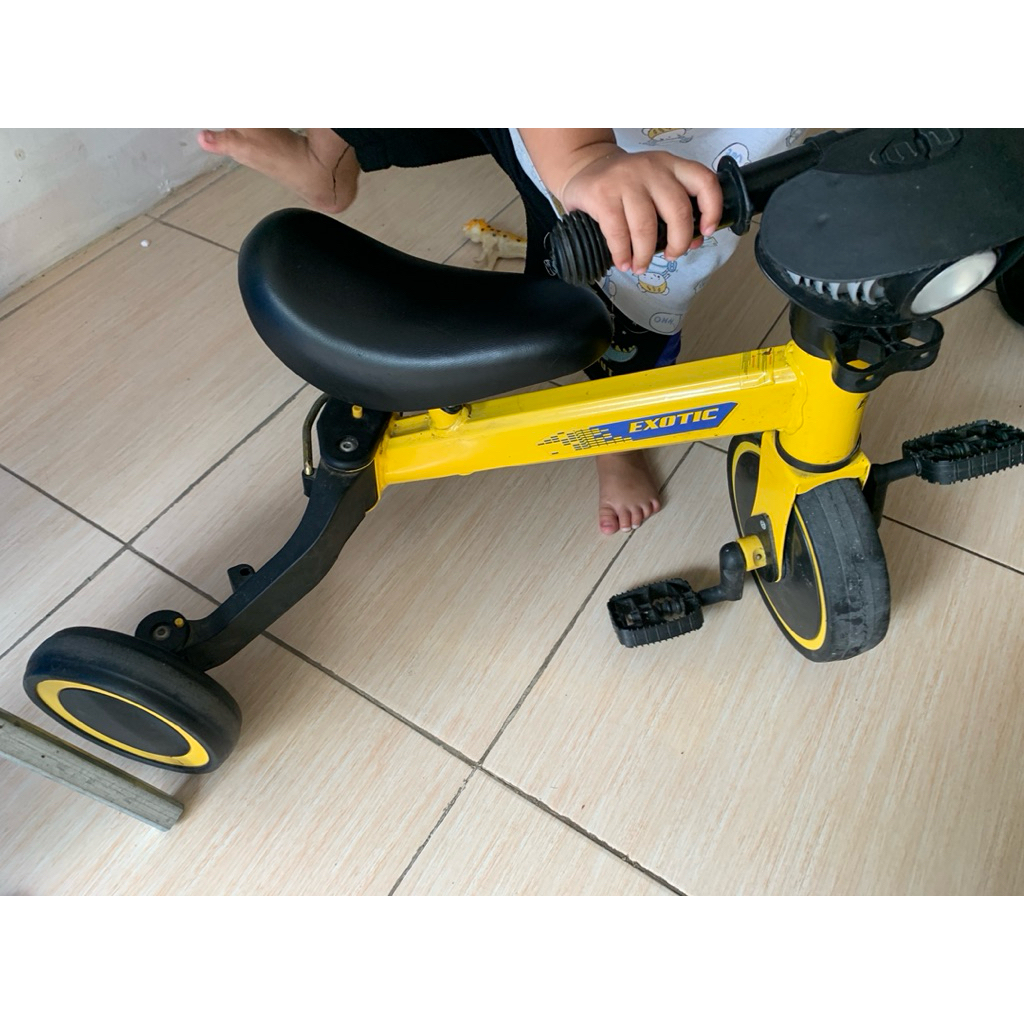 (BEKAS) Sepeda Anak Roda 3 3 in 1 - Mode Keseimbangan, Stang Dapat Diatur, Cocok untuk Usia 1.5-4 Ta