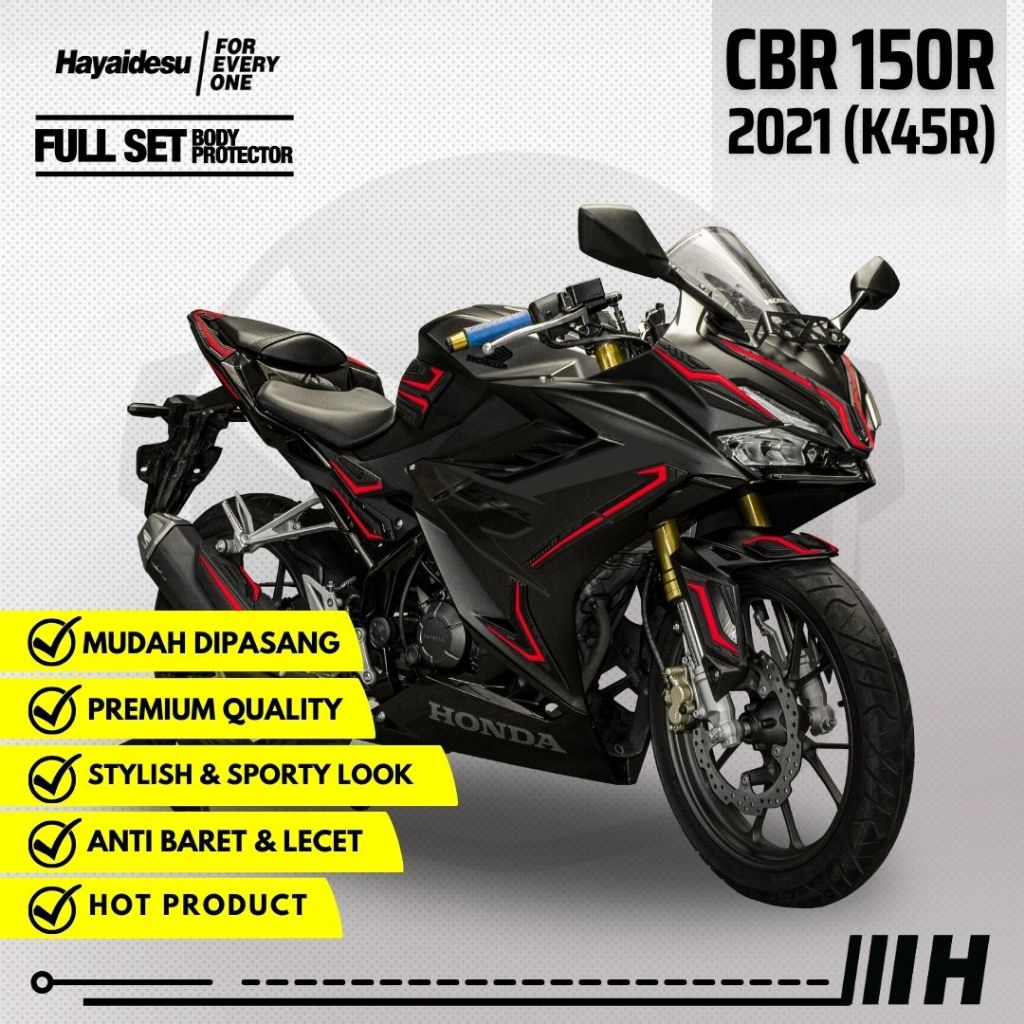 Hayaidesu New CBR 150R K45R 2021 Body Protector Full Set Cover
