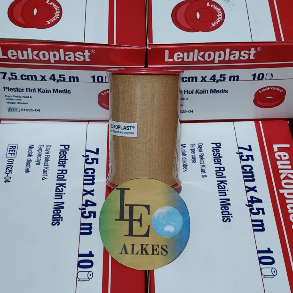 Leukoplast 7,5 cm x 4,5 m Plester Roll Kain Leukoplast 7.5 cm x 4.5 m