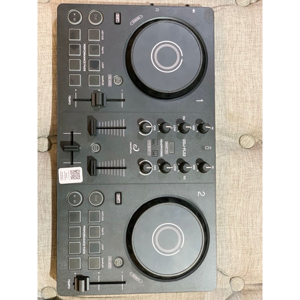 AlphaTheta DDJ-FLX2 DJ Controller 2 Channel Portable Beginner Friendly Original