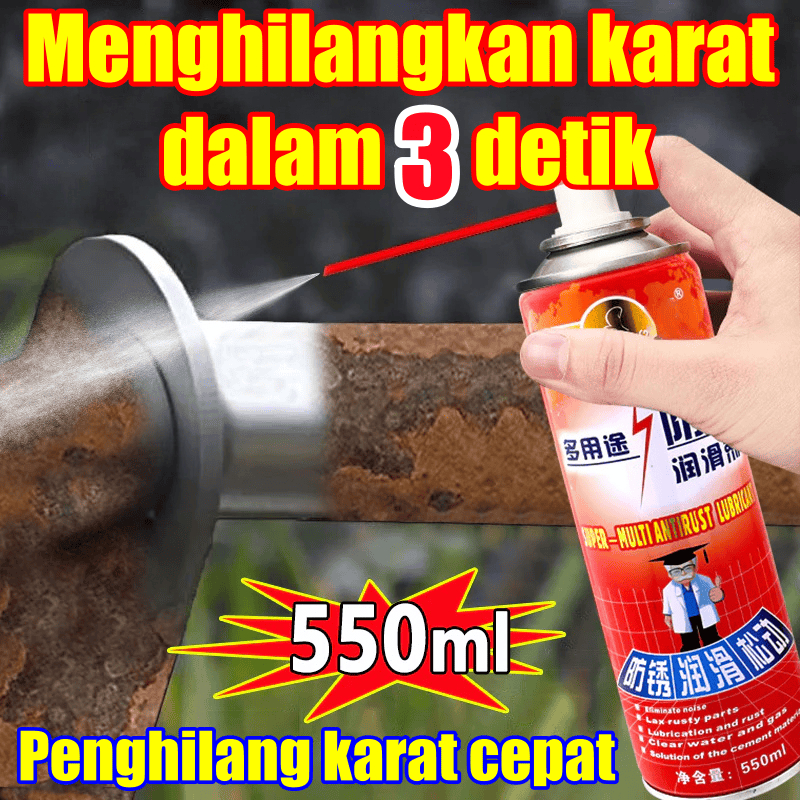 cairan penghilang karat motor dan besi cairan Anti Karat semprot karat motor pembersih menghilangkan