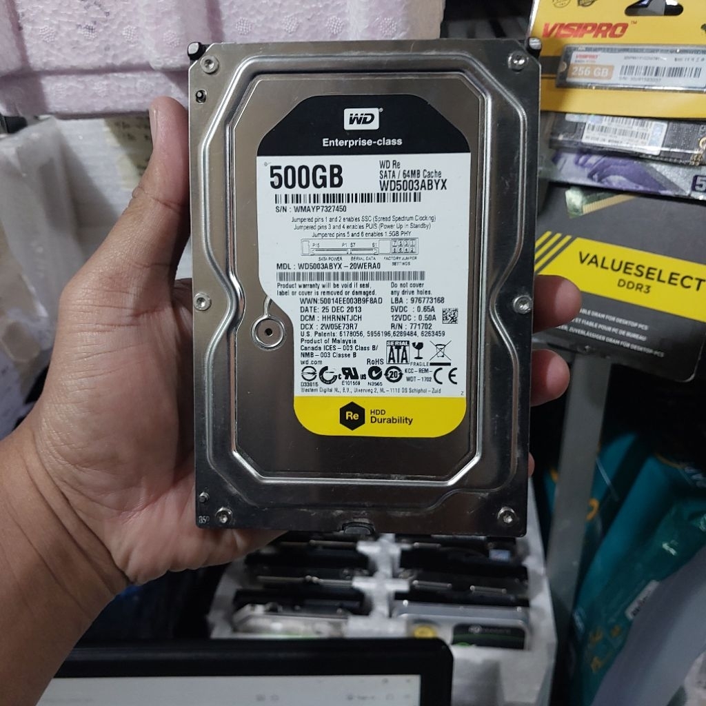 Western Digital WD Black 500GB HDD 3.5inch Sata Secondhand Original