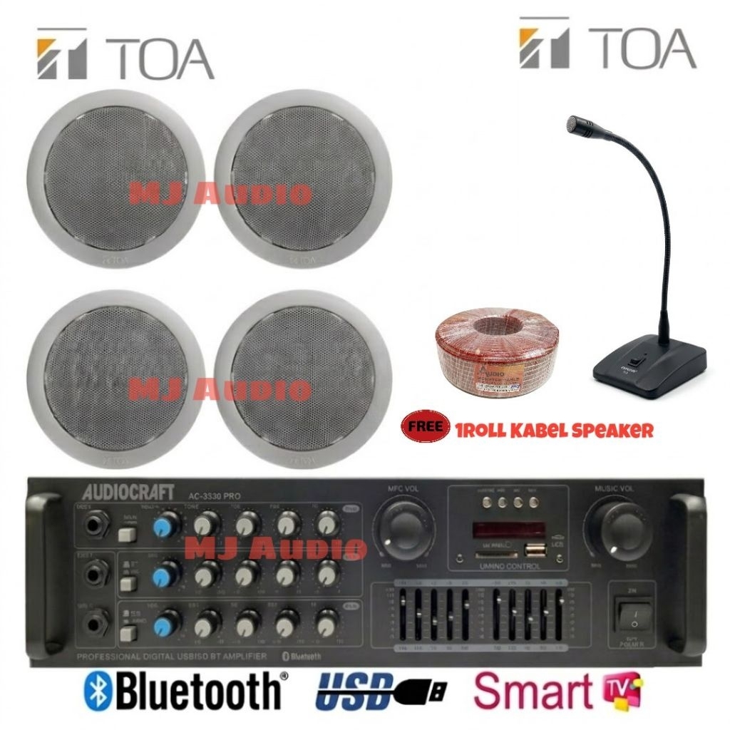 Paket Speaker Ceiling TOA / Paket Speaker Ceiling atau Plafon ( 4 Speaker )