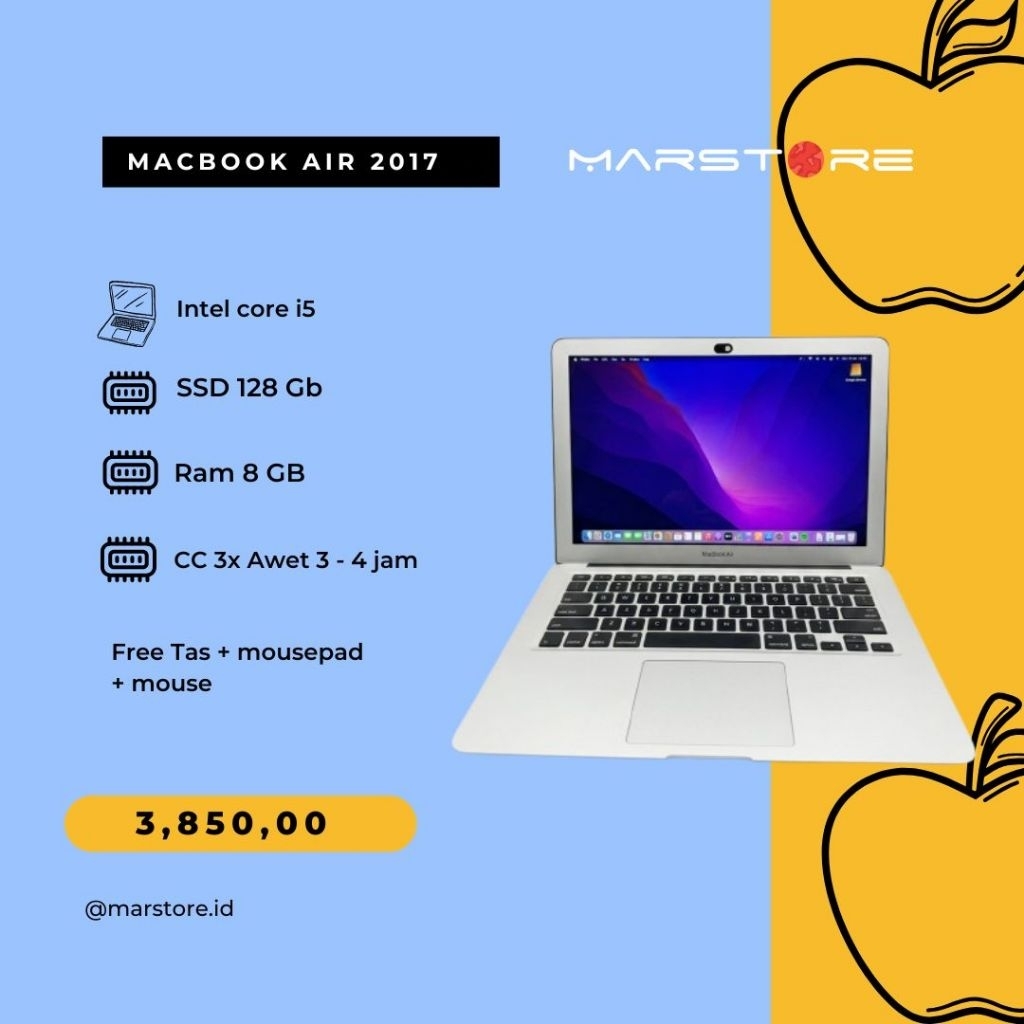 Macbook Air 2017 8/128 GB Mulus